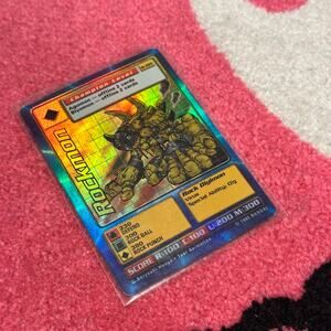 1999 Bandai Digimon Digi-Battle Series ST-22s Rockmon [Holo Foil]